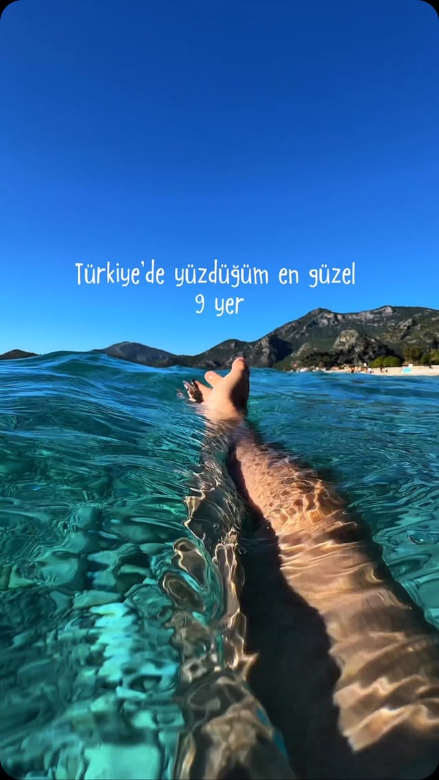 Türkiye’de yüzdüğüm en güzel 9 yeri seçtim ama itiraf edeyim… seçmek çok zordu!🌸🌅🌊😇 Her biri bambaşk…