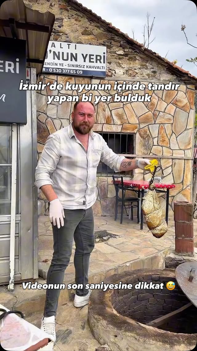İzmir’de kuyunun içinde tandır yapan bi yer bulduk💁‍♀️🥰 Rezervasyon yaptırmanızı tavsiye ederiz @gac…