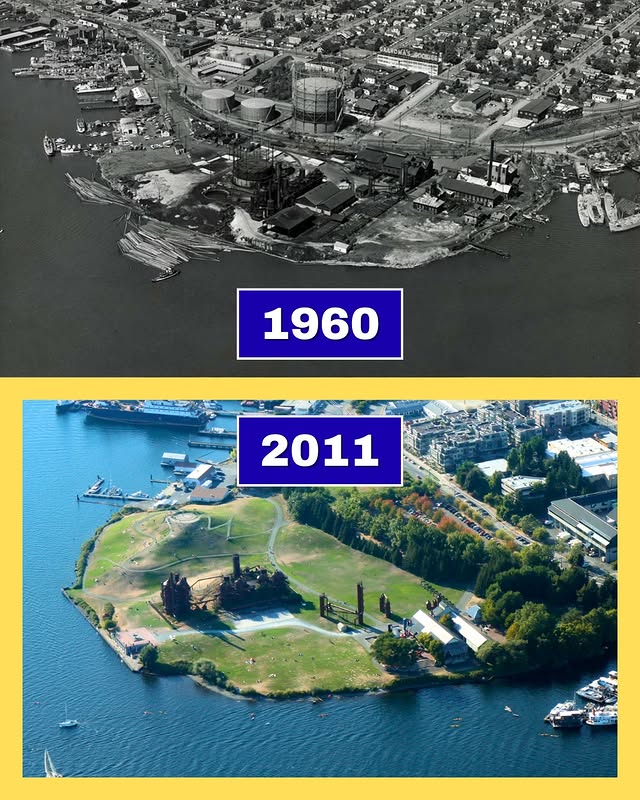 Gas Works Park in Seattle, Washington Seattle transformed a former coal gasification plant on the sh…
