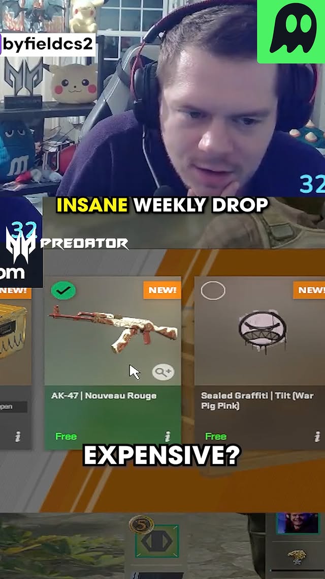INSANE WEEKLY DROP #cs2 #csgo #byfieldcs2 #cs2moments #cs2pro