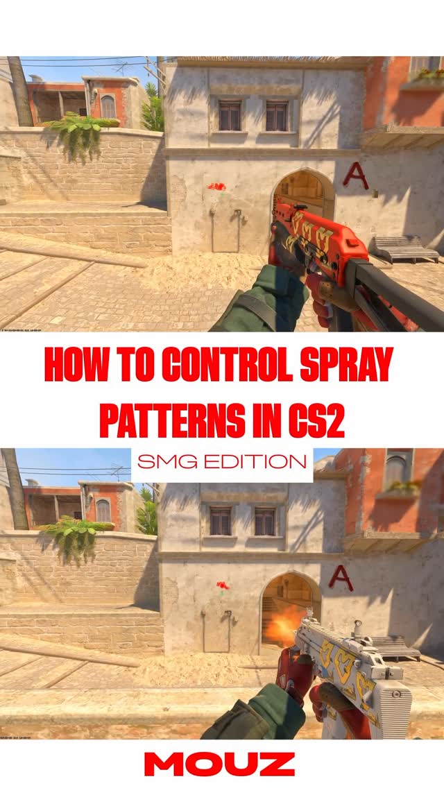 Struggling with your SMG sprays in CS2? Here’s a quick breakdown on how to control them! 🙌 #VAMOUZ #…