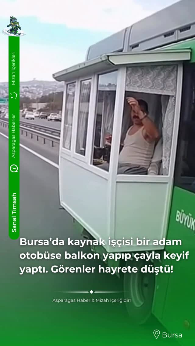 Bursa’da Toplu Taşımada "Kaçak Kat" Devrimi: Otobüsün Dışına Balkon Yapan Kaynak Ustası, Beyaz Atlet…