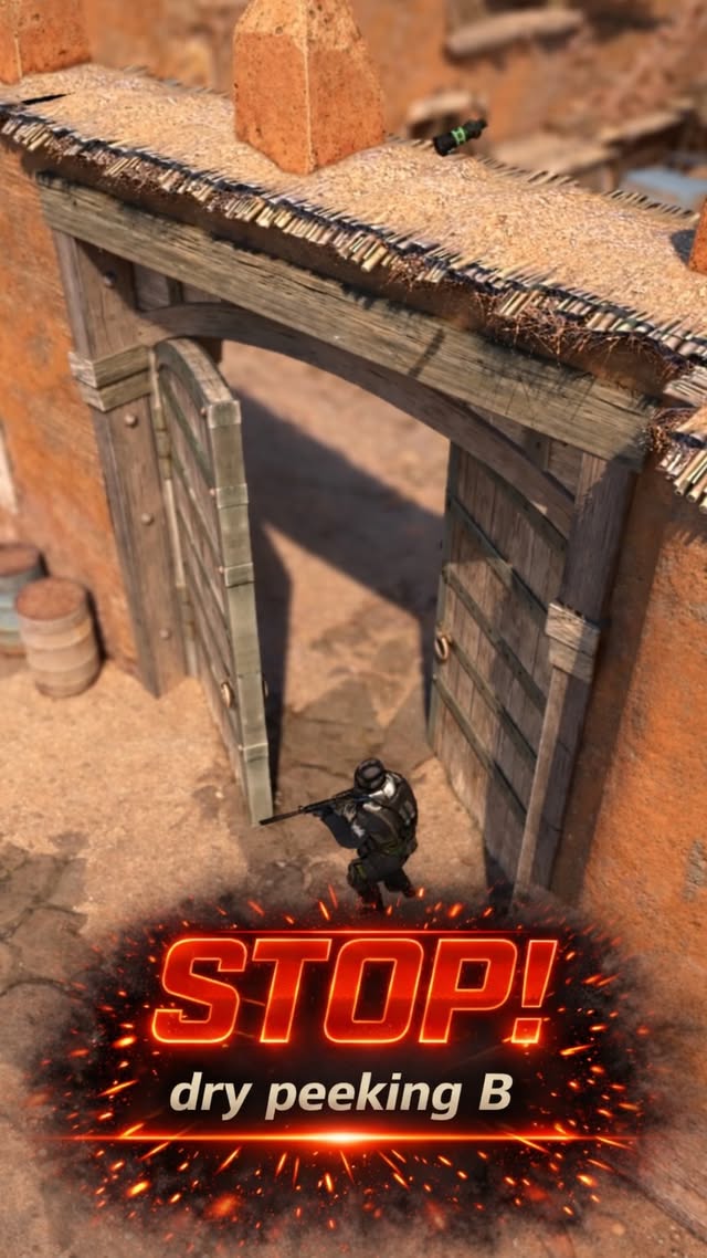 New meta ❗️ B site players after this flash 💀 No chance. #cs2 #dust2 #gaming #fyp #reels Save this f…
