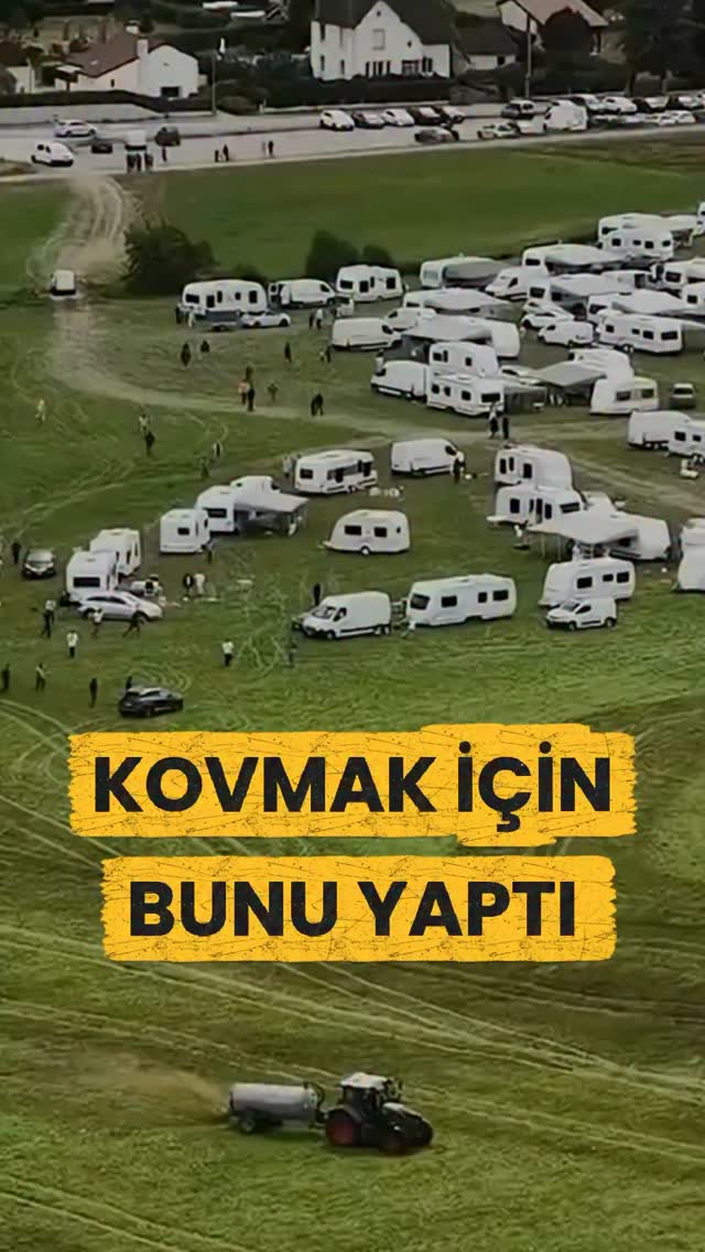 Polis Gelmeyince Çiftçi Böyle Bir Çözüm Buldu! 🤯 Bir Fransız çiftçi, arazisine izinsiz yerleşen ve h…