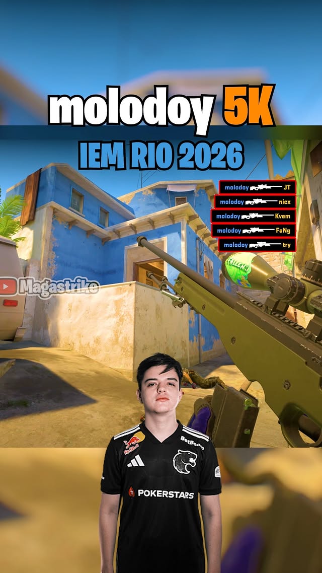 molodoy 5K on Mirage 🎯| vs Passion UA (IEM Rio) molodoy delivers a 5K on Mirage against Passion UA a…