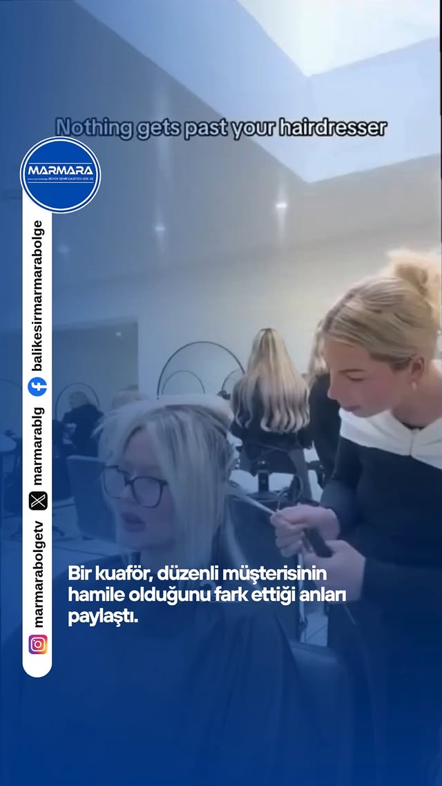 📌Bir kuaför, düzenli müşterisinin hamile olduğunu fark ettiği anları paylaştı.