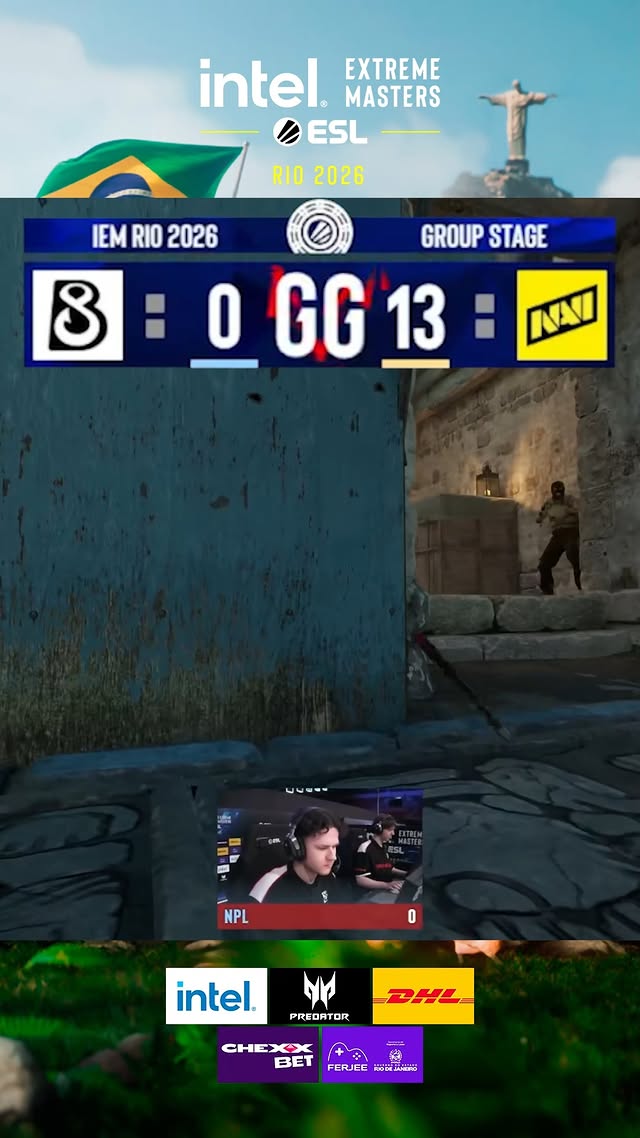 NAVI's first map of #IEM Rio was a 13-0 against B8 🫣 @natus_vincere_official