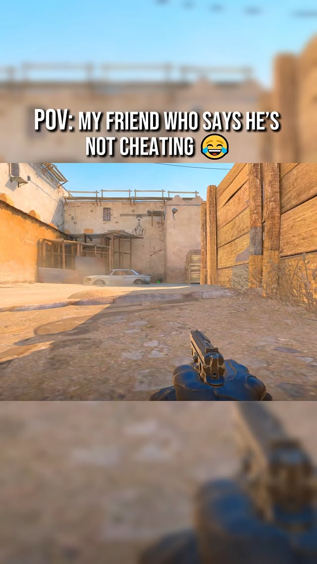my friend claiming it’s skill 👀 #cs2 #cs2clips #cs2moments #cs2smokes