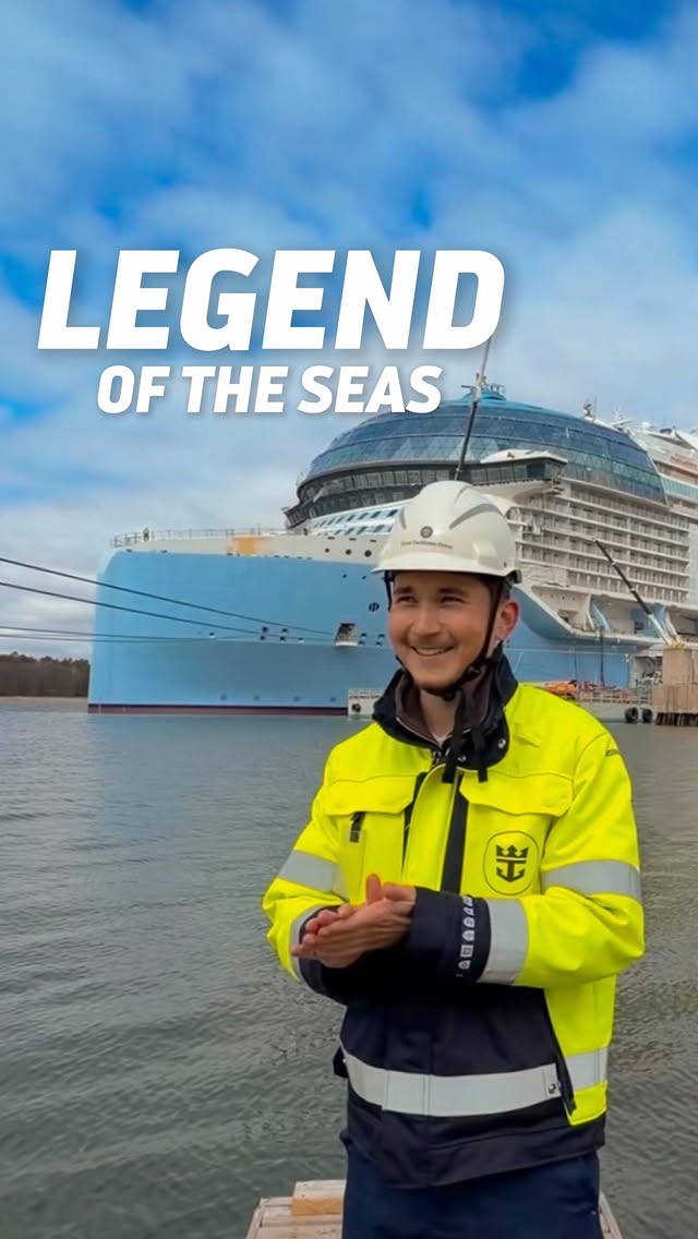 This is your first look onboard the world’s newest and largest cruise ship, Legend of the Seas 👀🏗️ ⚓…