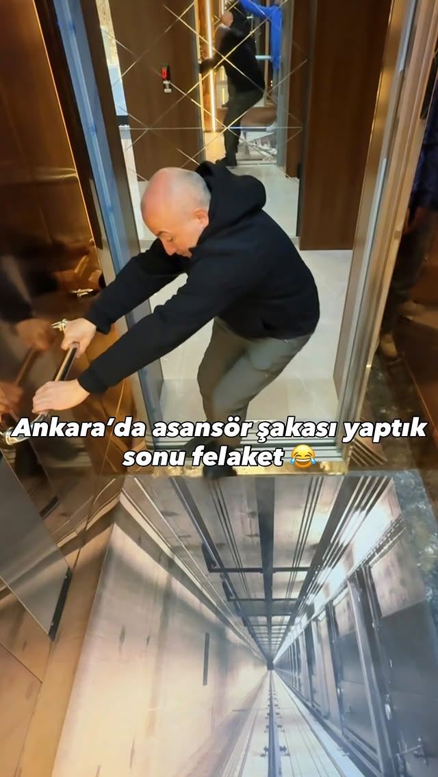 Ankara’da asansör şakası yaptık sonu felaket 🤣🤣 #ankara