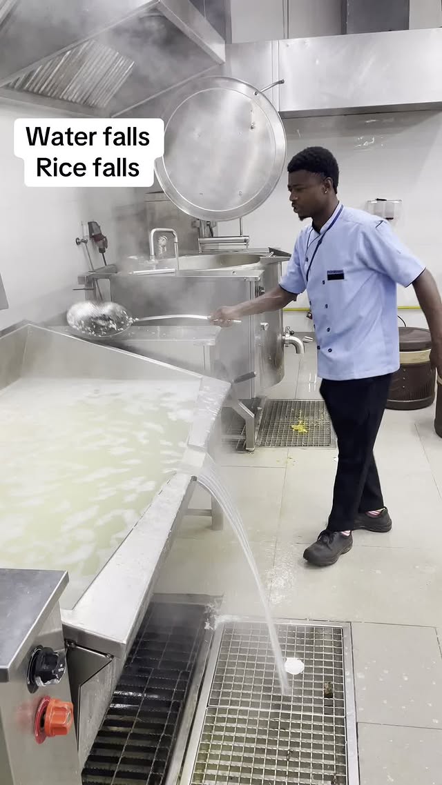 Enjoy the content and boiled rice