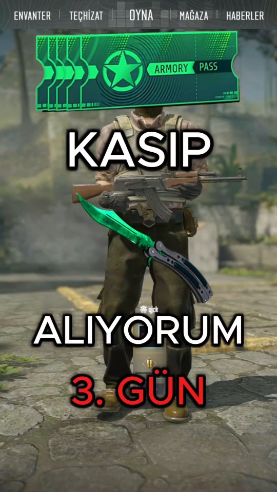 ARMORY PASS KASIP BIÇAK ALIYORUM! 3. GÜN #counterstrike2 #cs2 #armorypass #cs2caseopening #cs2türkiy…