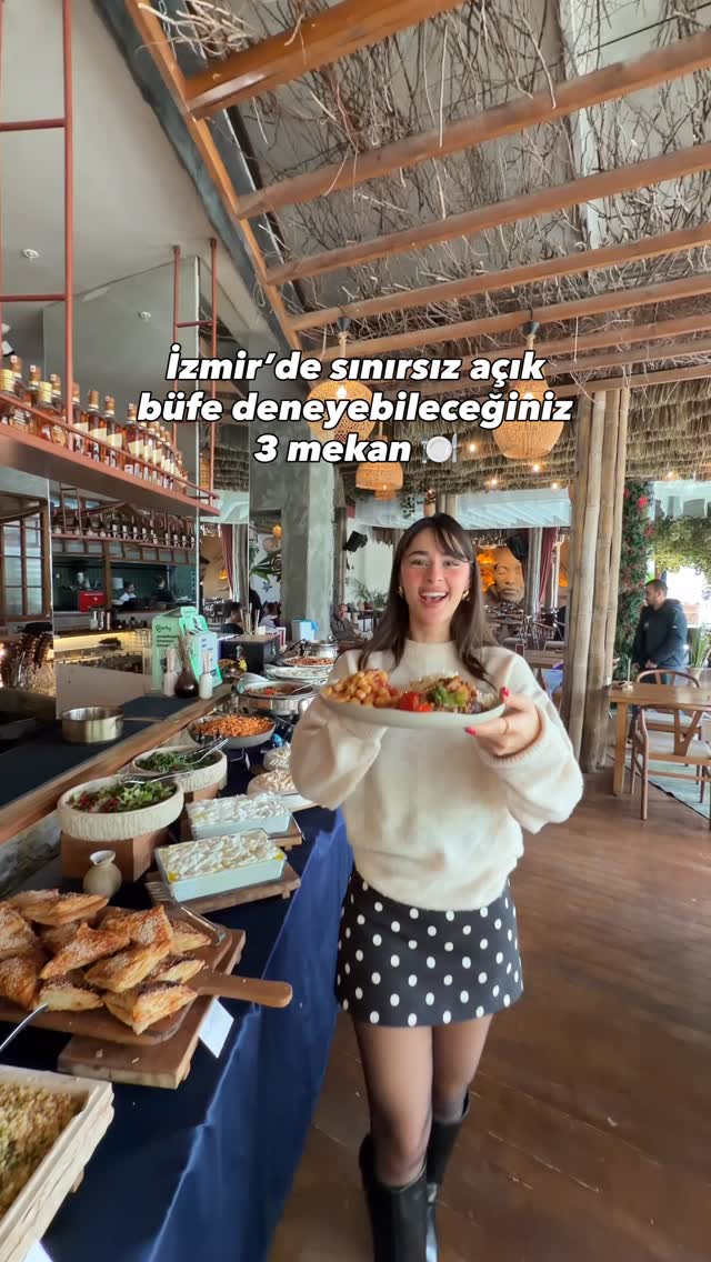 📍 İzmir’de öğle yemeği için sınırsız açık büfe konseptli 3 mekan önerisi 👇 #reklam 1️⃣ Ege Perla – @…