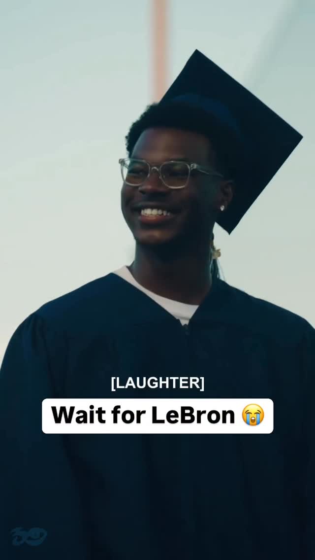 Bron didn’t hold back during Bryce’s HS graduation 🤣🔥 (via @3rdeyezay) #lebron #lebronjames #nba #ba…