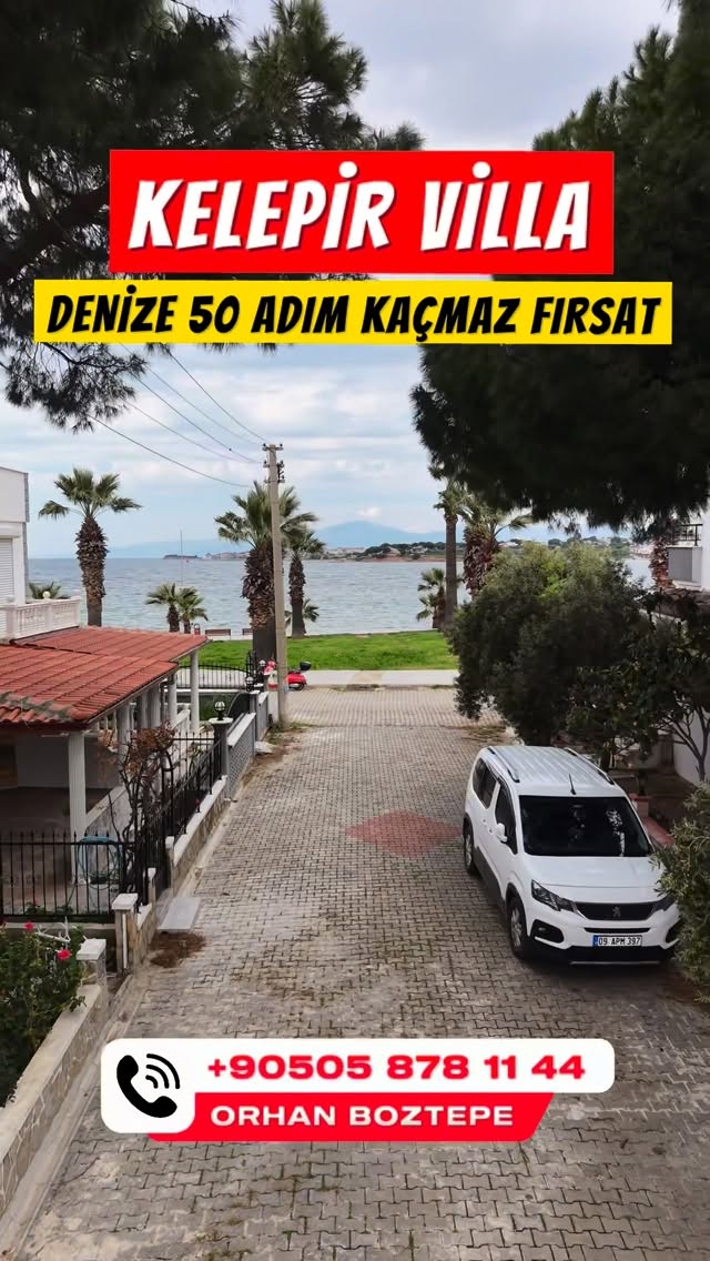 KELEPİR FIRSAT VİLLA! DENİZE 50 ADIM MESAFEDE! ❗️9.750.000 TL❗️ Didim Sedef Koy’da, denize sadece 50…