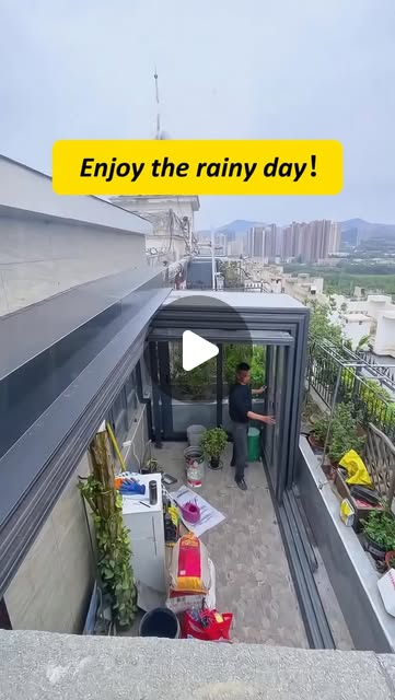 Enjoy the rainy day!😆😆#gazebo #outdoorliving #backyard #tinyhouse #outdoorliving
