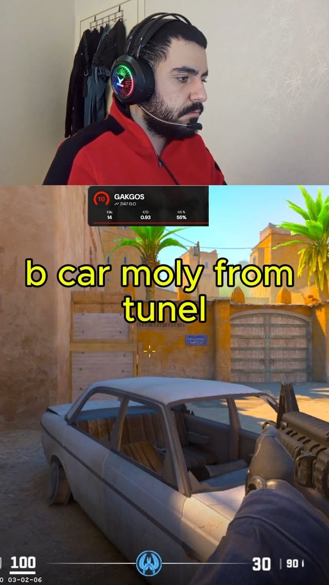 dust 2 b car moly from tunel