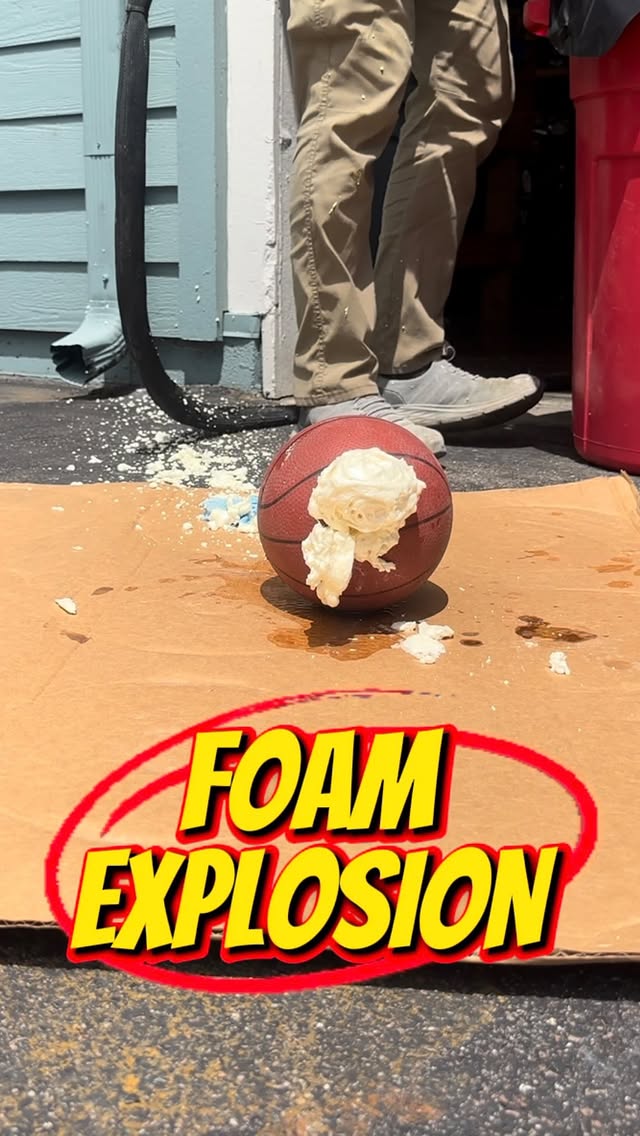 YouTube: Concrete Leveling Pros We blew up a bunch of random items we found in the dumpster using ou…