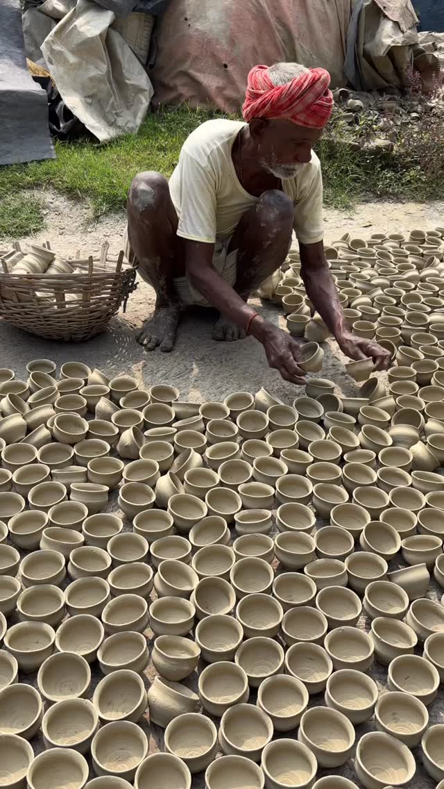 Clay Tea Cup Making In Village #instagramreels #trendingreels #reelsvideo #reels