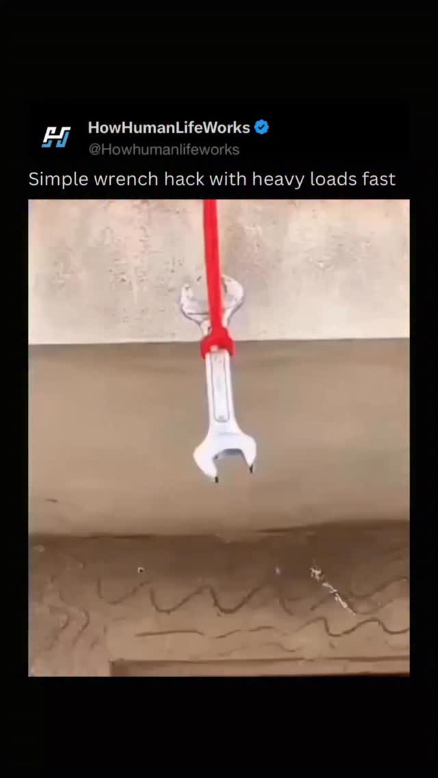 When you need to lift a heavy load but don’t have a specialized hook, a simple wrench can be transfo…