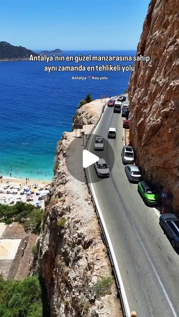 Antalya’nın en güzel manzarasına sahip, aynı zamanda en tehlikeli yolu 😊Antalya Kaş yolu 😍Daha önce …