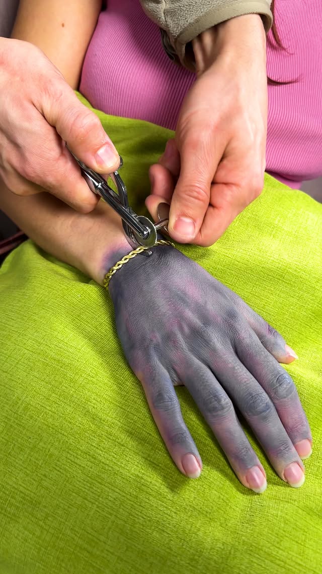 Stuck Bracelet Removal → Melted Into New Gold Bracelet! (Satisfying)