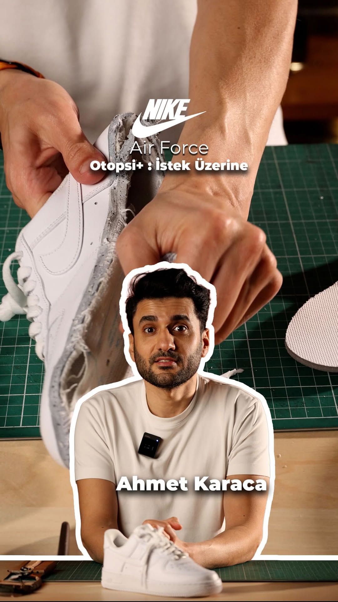 Nike Air Force 1… Herkes giyiyor, ama kimse içinde ne var bilmiyor. Bu videoda olayı net gösterdim: …