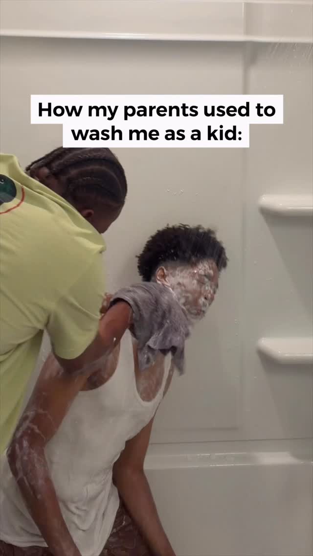 Every bath was a survival lesson😭😭😭