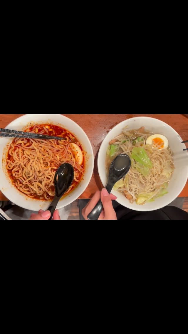 Our friendship is balanced: sweet & spicy 🍜🤤 #explore #noodles #japan #japanesenoodle #日本