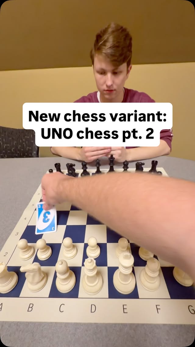 New chess variant: UNO chess pt. 2 #chess #chessmemes #chessplayer