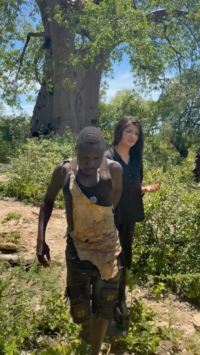 With Chaba in Hadzabe tribe ||| Watch my full vlogs on my YouTube channel: Fly Raabia ||| Follow for…
