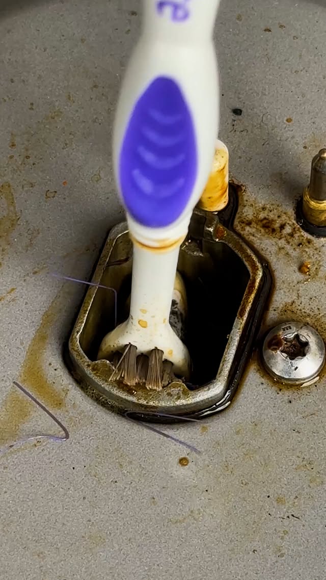 Gas stove weak flame fix #stove #fix #gasstoves #trick