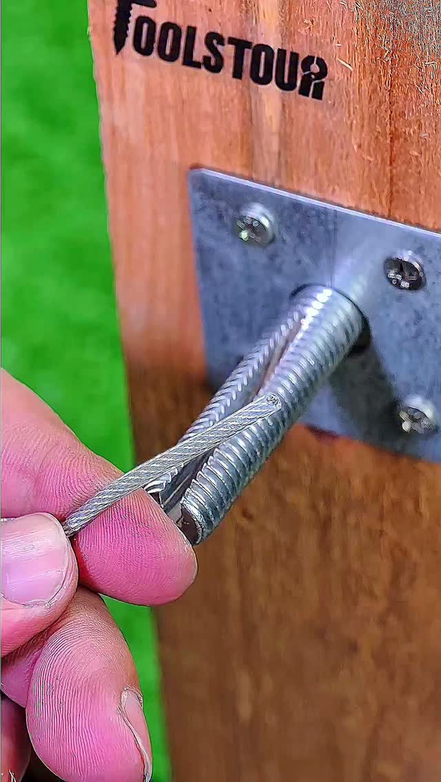 Fastening Steel Cable with only Two Nuts #toolstour