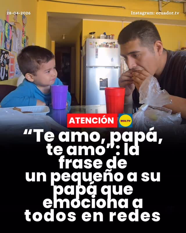 #ATENCIÓN | “Te amo, papá, te amo”: la frase de un pequeño a su papá que emociona a todos en redes 🚨…