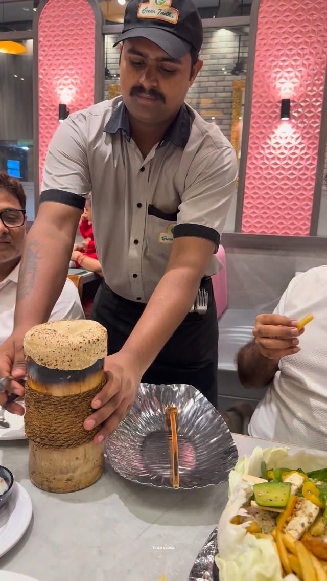 Veg Bamboo Biryani Location- Green Tadka Restaurant Chincholi Bandar S.V Road Malad West Mumbai