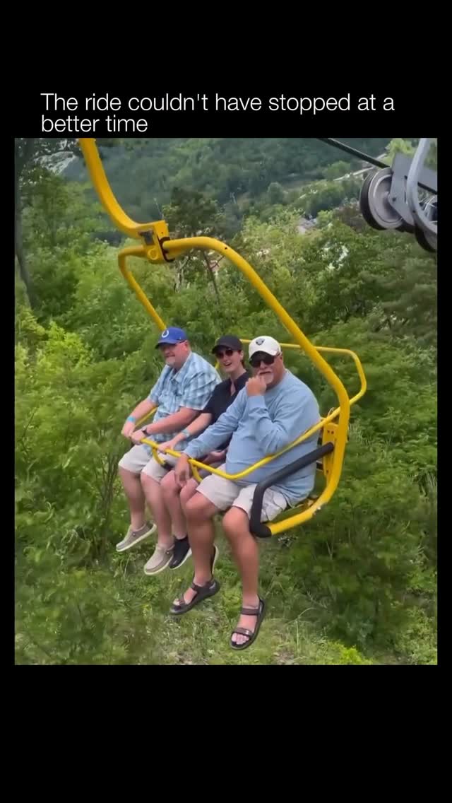 😂 (via @ryannewberg) A chairlift is a type of aerial transportation system designed to carry people …