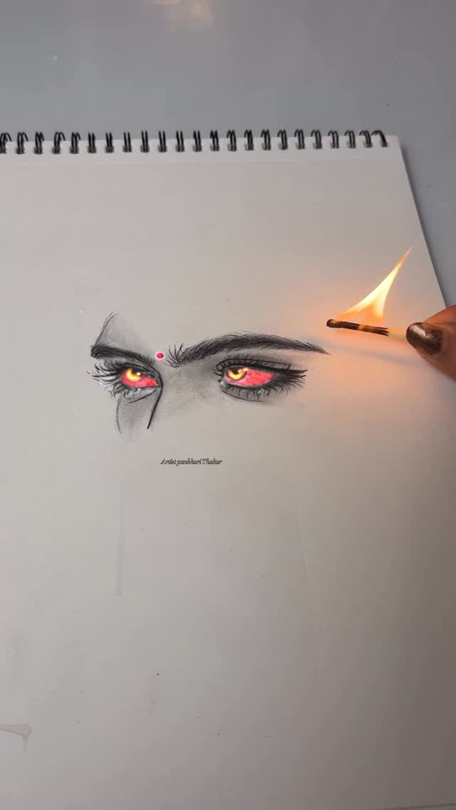 Glow eyes effect drawing #trending #shorts #instagram