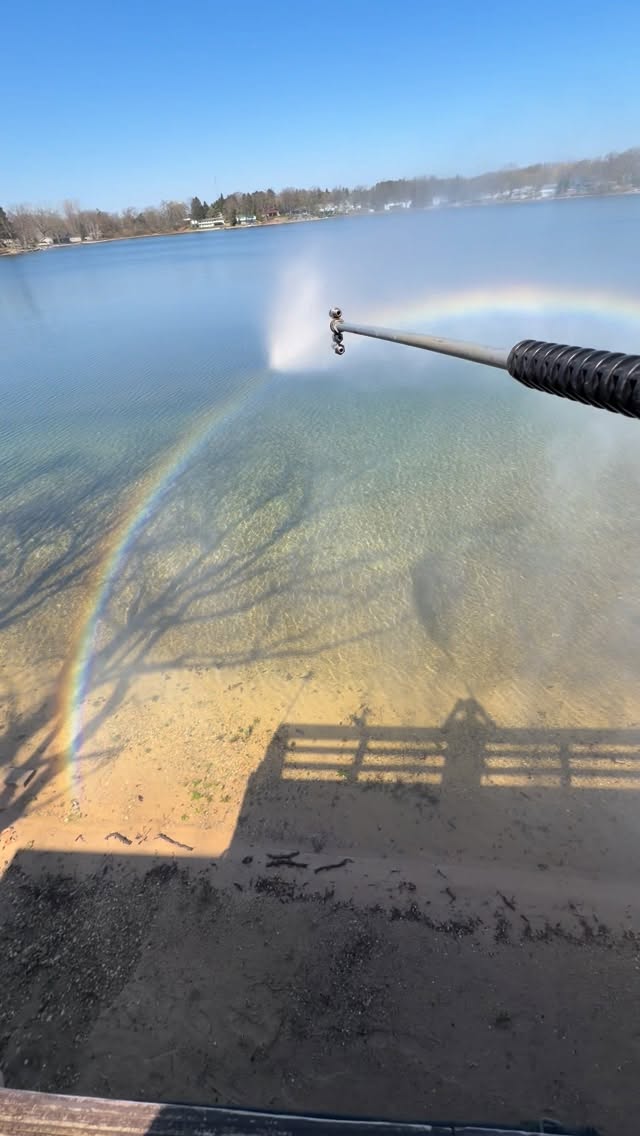 Another day, another rainbow 🌈 #a1awindowcleaning #grandrapidsmi #grandrapids #satisfying #grandrapi…