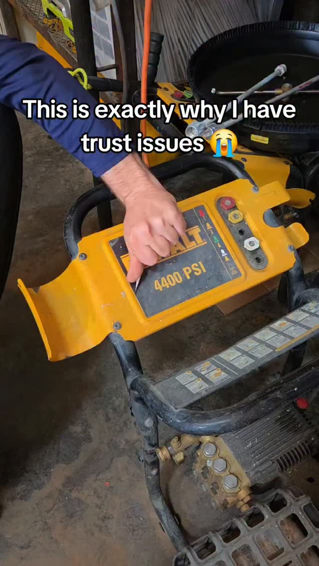 One sticker changed everything.... now I'm checking every tool in the shop. #dewalt #constructionhum…