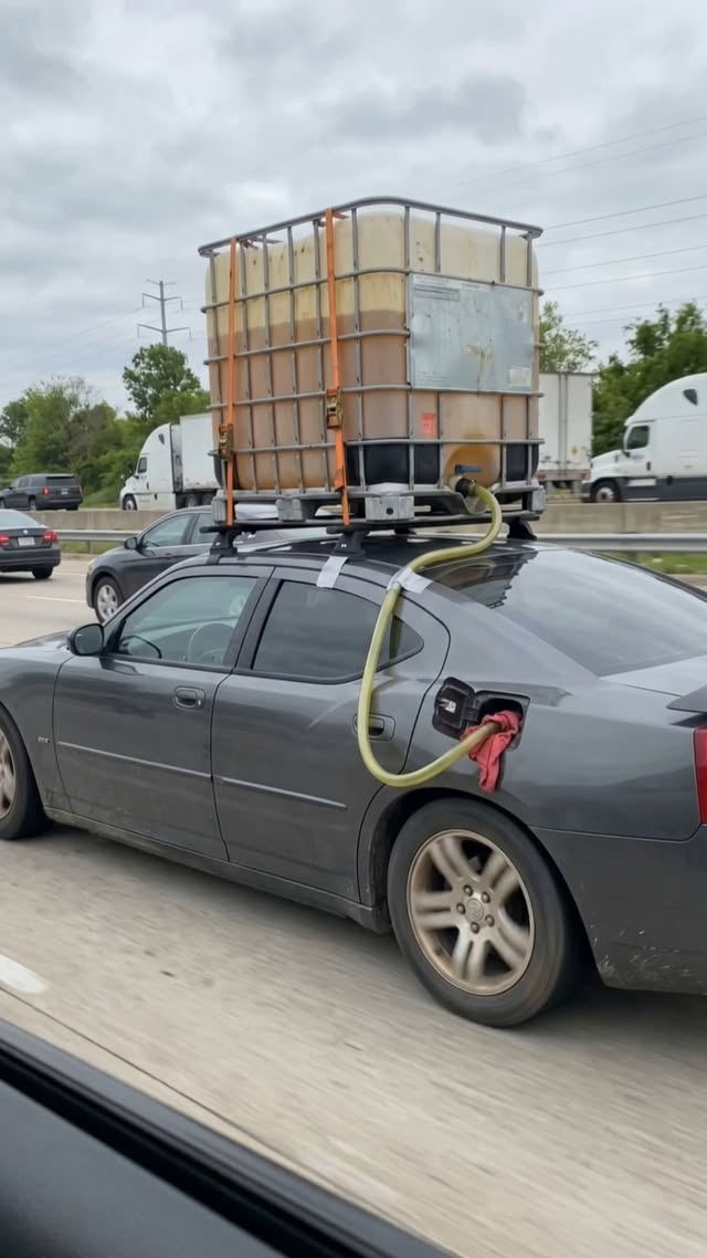 Did this Charger bring its own gas station? This isn’t just a Dodge Charger cruising down the inters…