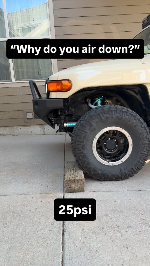 8psi is usually my go to! #toyota #fj #reels #explore