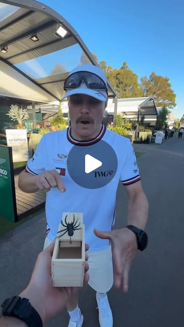You never know when you might see a spider in Straya 🕷️ #F1 #VCARB #AusGP