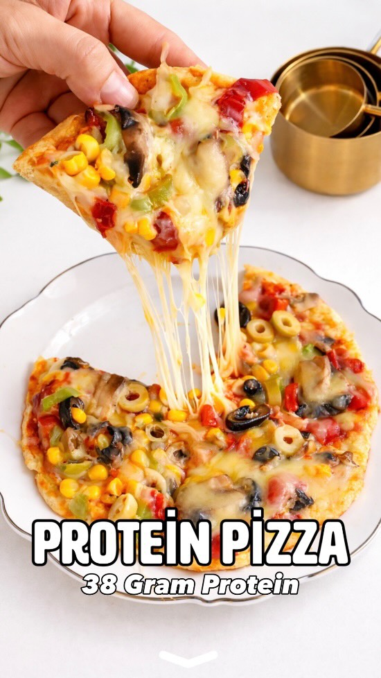 DİKKAT ⚠️ Bu pizza diyet bozmaz, uzun süre tok tutar ve yüksek protein içerir. YÜKSEK PROTEİNLİ PİZZ…