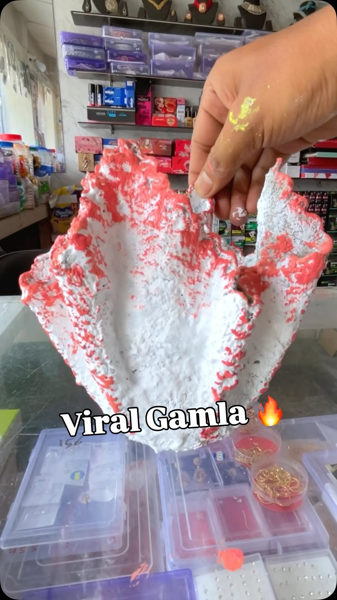 Cement aur Towel Se Banaya Viral Gamla #diy #creativity #experiment #reels #fyp