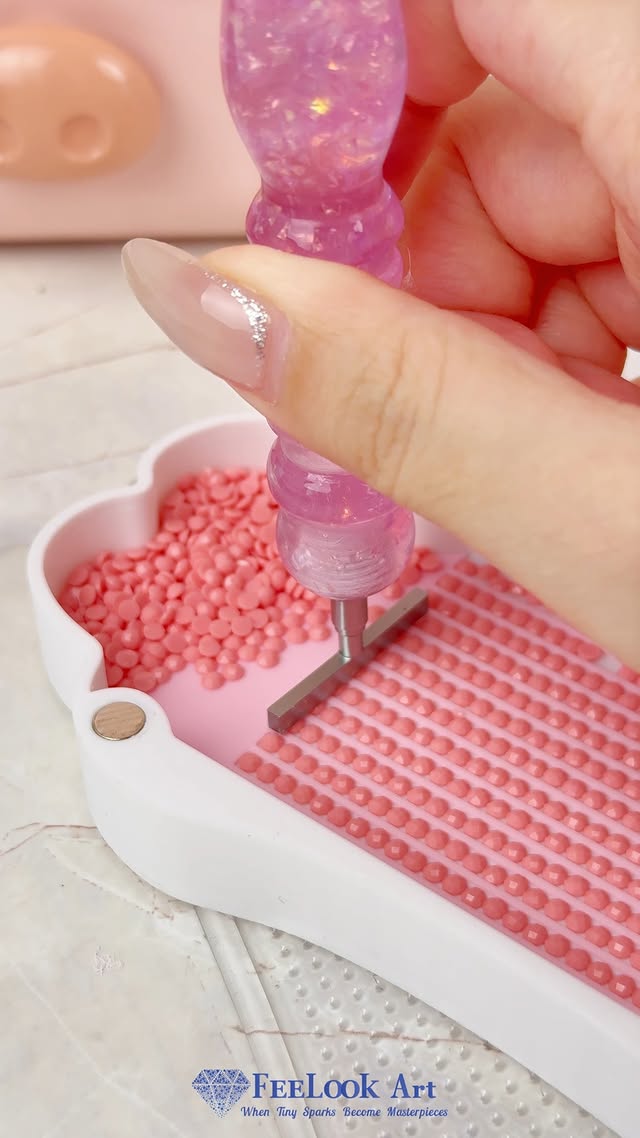 🌸Give us an ALL-PINK comment section! 🍥#extracts #diy #diamondpaintingart #diamondart #feelookart #s…