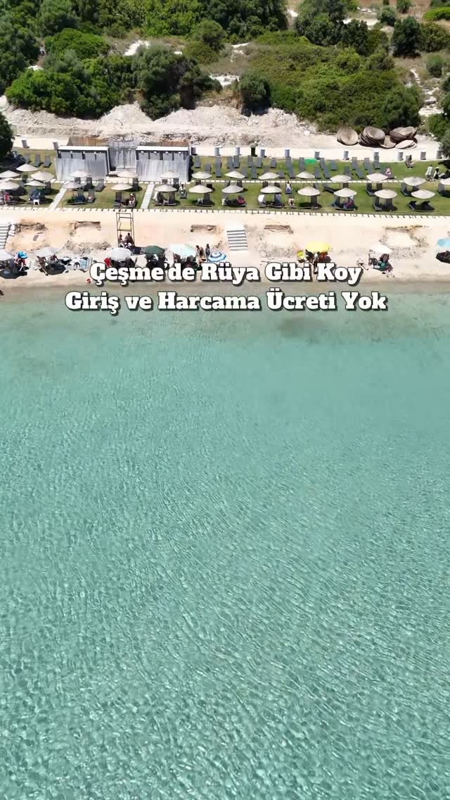 📍Beach fiyatlarının en pahalı olduğu Çeşme’de ücretsiz koy buldum.. 📍En güzel yanı ise giriş ücretin…