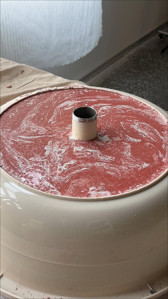 DIY marbled basin ❤️ Crafted with OmniCast™ Cement for a refined, stone-like finish. Mix at a 100:15…