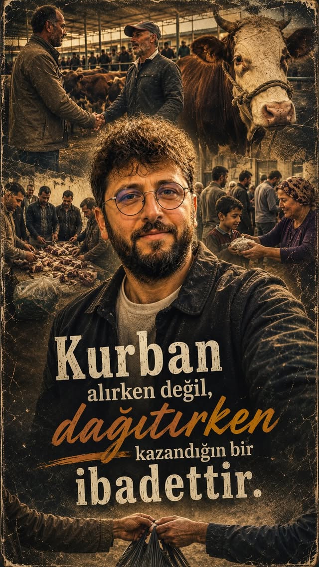 Bir zamanlar kurban; buzluğu doldurmanın değil, gönülleri doyurmanın bayramıydı… Mahallede kimin evi…