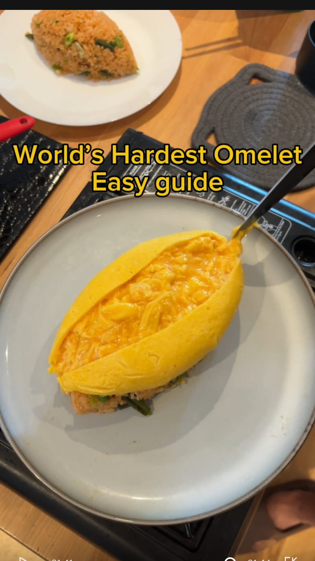 World’s hardest omelet - easy guide #omurice #japanese #omelet #omelette #handsome