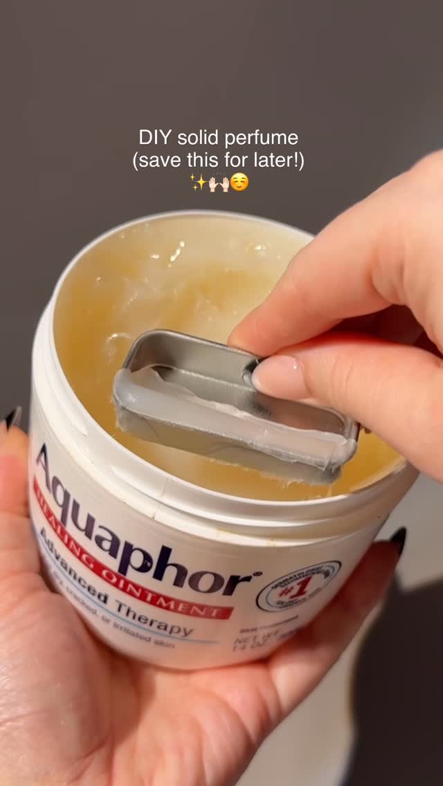 Follow @dainty.nugs for more beauty diy, asmr and hacks! POV: you just made your own solid perfume 🤍…
